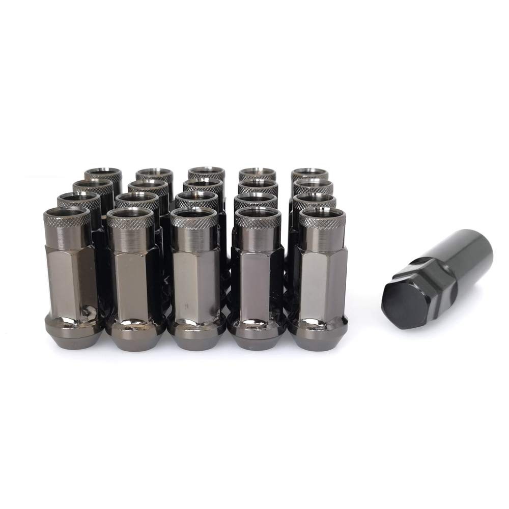 Lug Nuts M12x1.5 Open End Wheel Nuts,Taper Acorn Seat, Forged Locknut Racing Lug Nuts M12x1.5 Open End Wheel Nuts,Taper Acorn Seat, Forged Locknut Racing