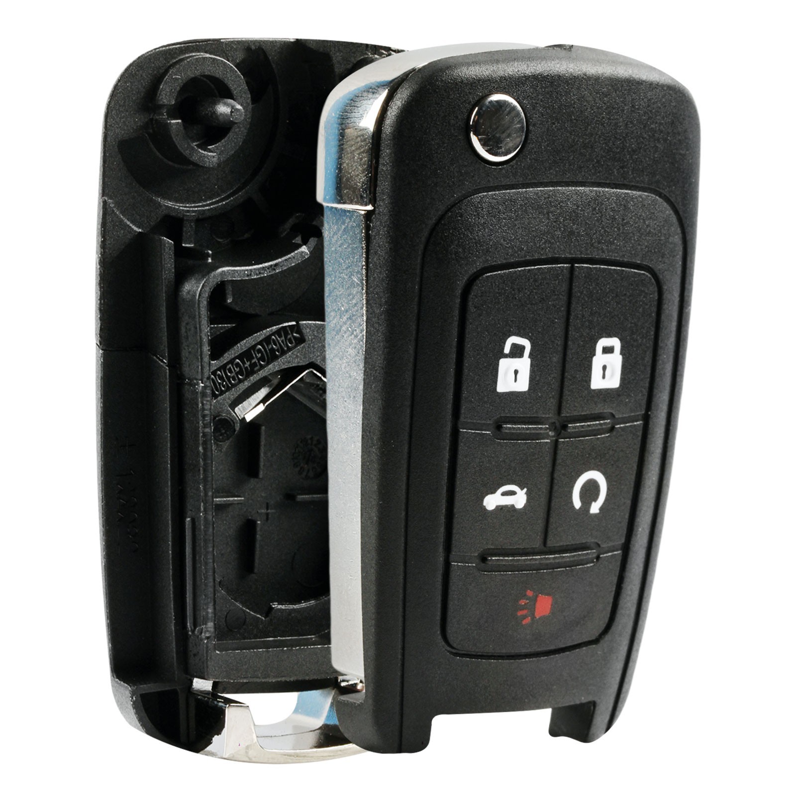 Replacement For 2011 2012 2013 2014 2015 2016 2017 Buick Regal Flip Key Fob Case
