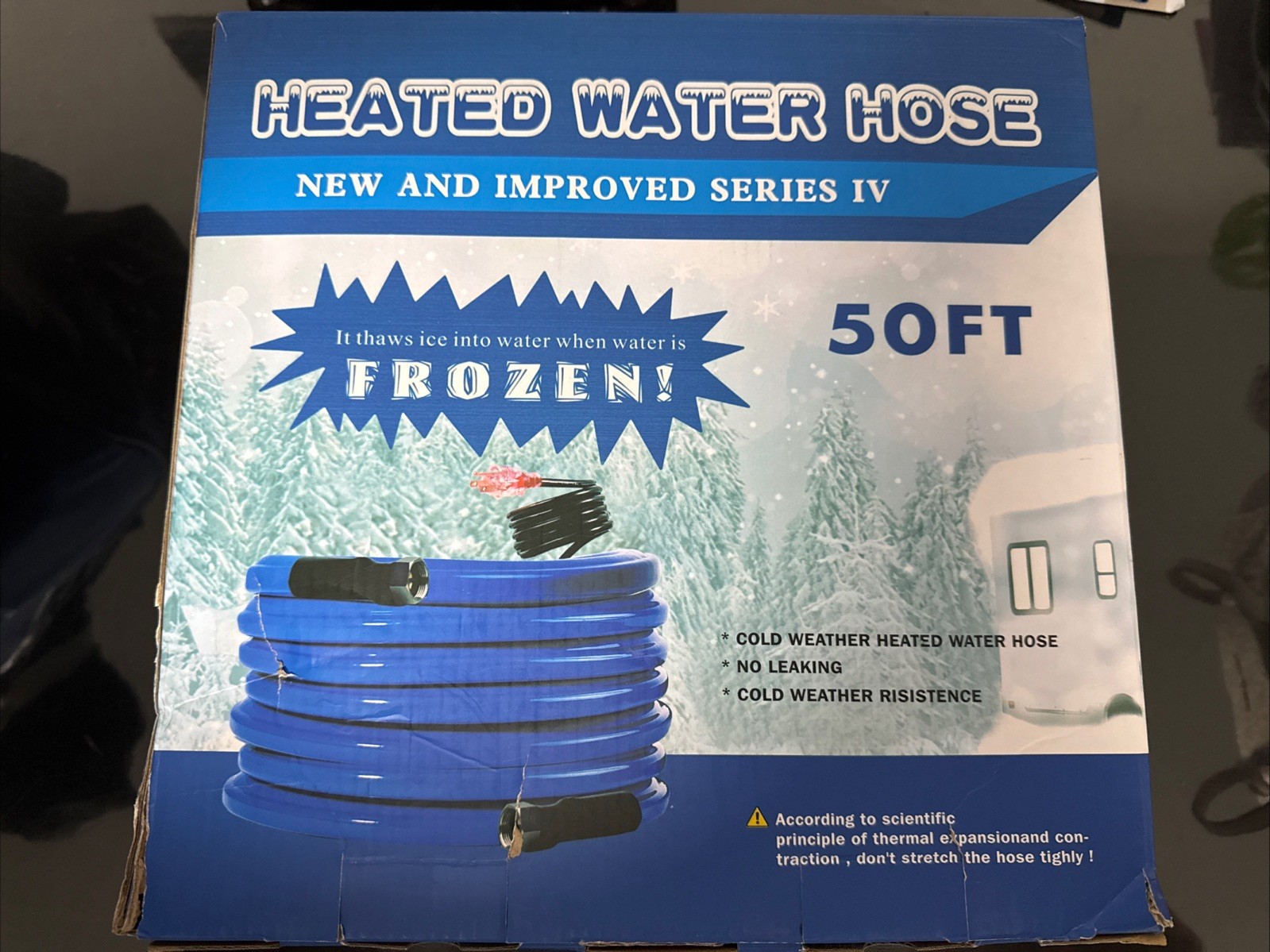 50FT Heated Cold Weather Drinking Water Hose -45 ℉ for RV Or Home 1/2\ 50FT Heated Cold Weather Drinking Water Hose -45 ℉ for RV Or Home 1/2\