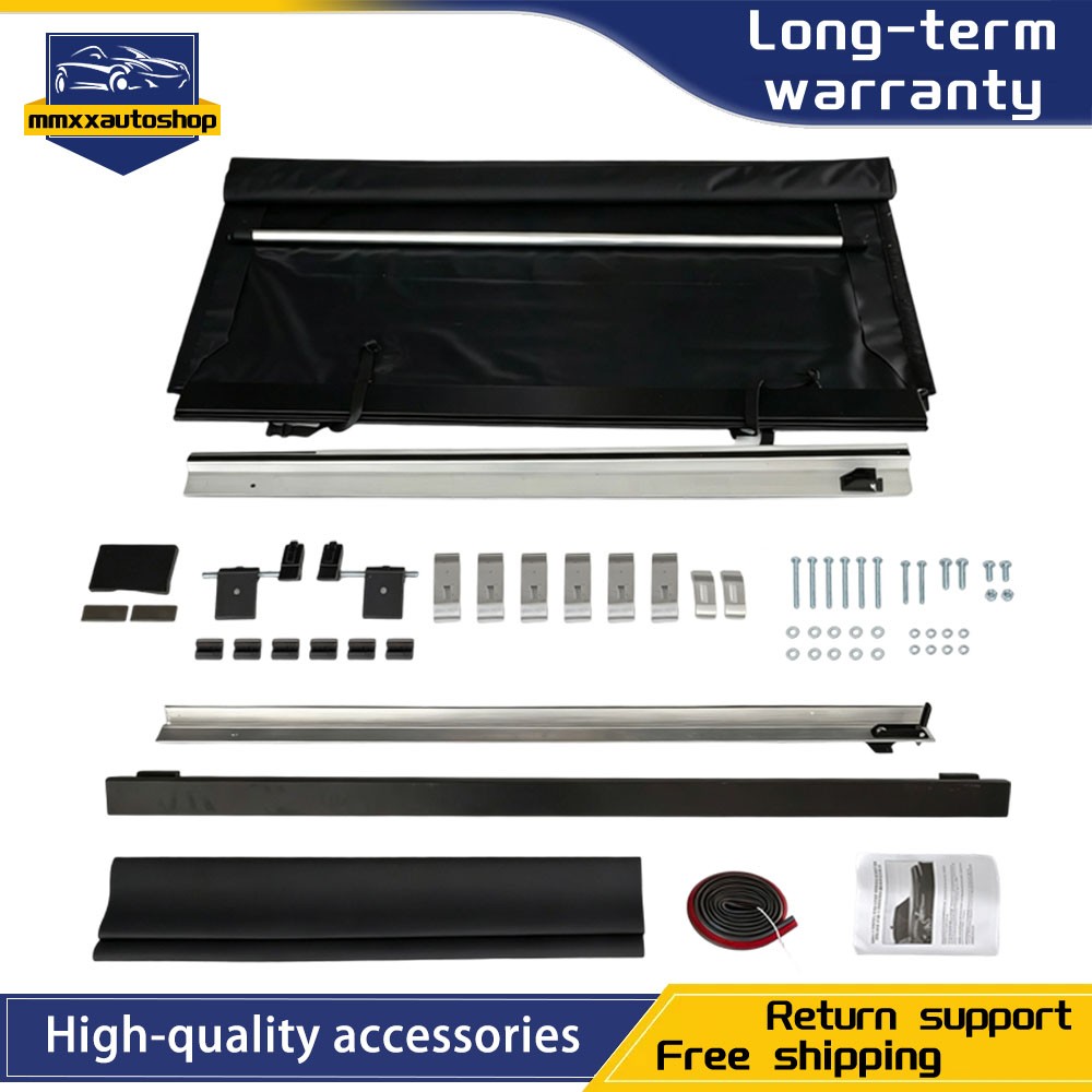 Rear Roll-Up Tonneau Cover Vinyl Black Replacement Fits Hyundai Santa Cruz 2.5L