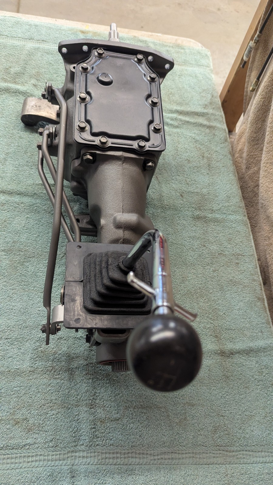 Ford Toploader Transmission Wide Ratio, 28 Spline, Fresh, Complete Shifter