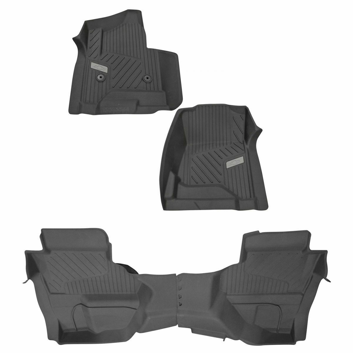 2014-2018 Chevrolet Silverado Crew Cab Front & Rear Floor Liner Package Black OE 2014-2018 Chevrolet Silverado Crew Cab Front & Rear Floor Liner Package Black OE