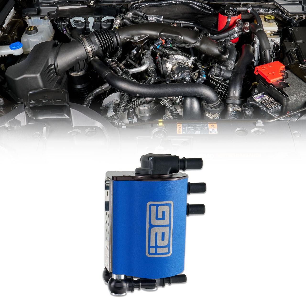 IAG Air Oil Separator AOS for Ford Ranger Raptor 2024+, Blue