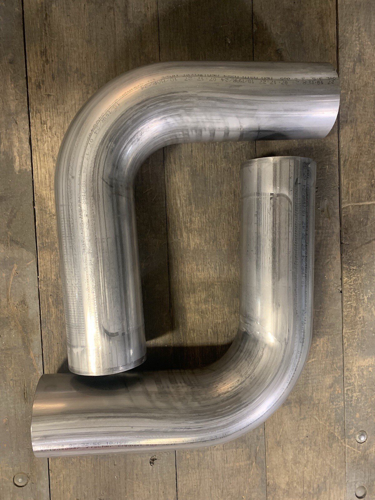 3.5” 304 Stainless Exhaust 90 Degree Elbow (pair) 