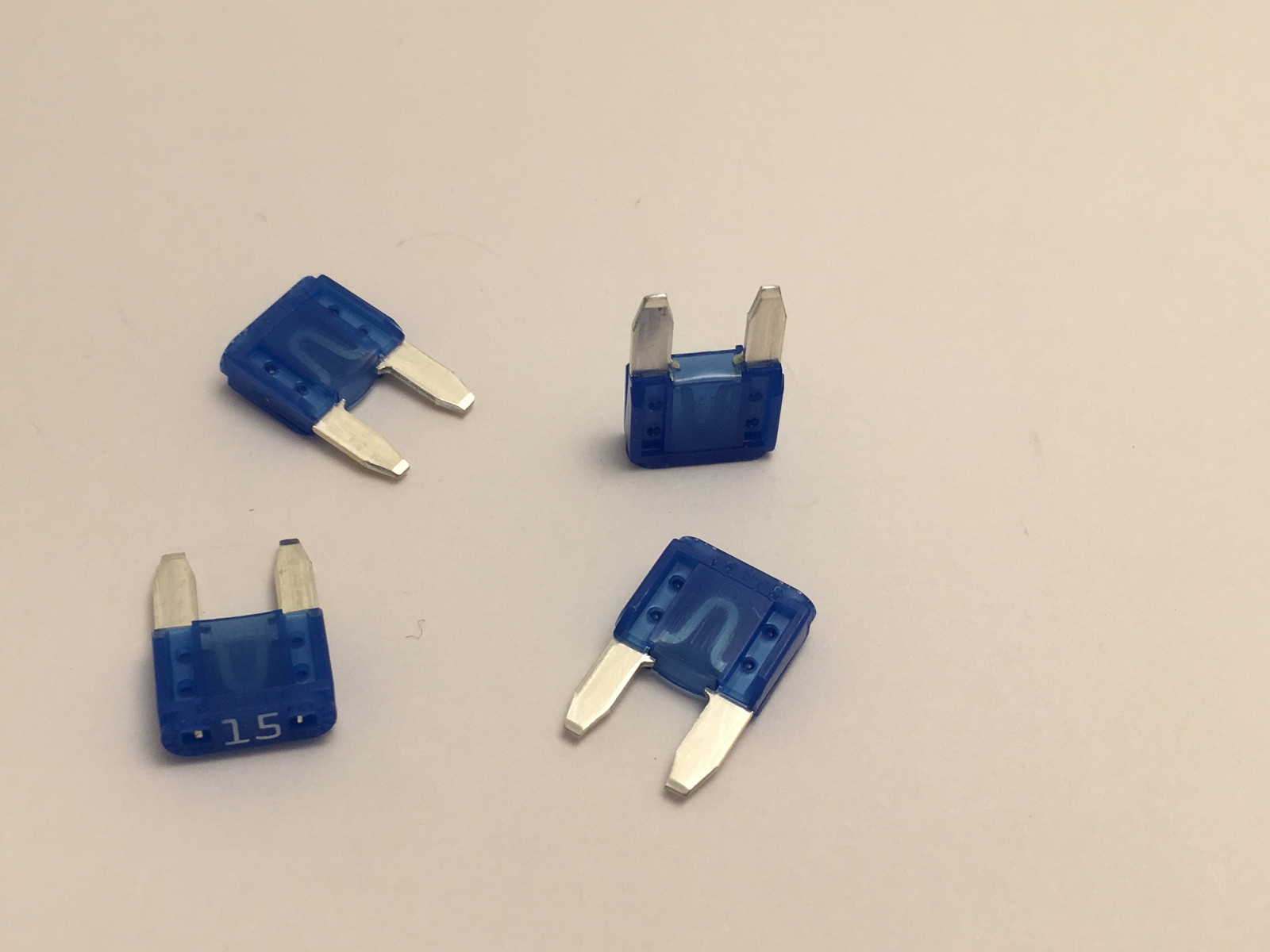 4 X 15 Amp Mini fuse Blue 15A ATM 