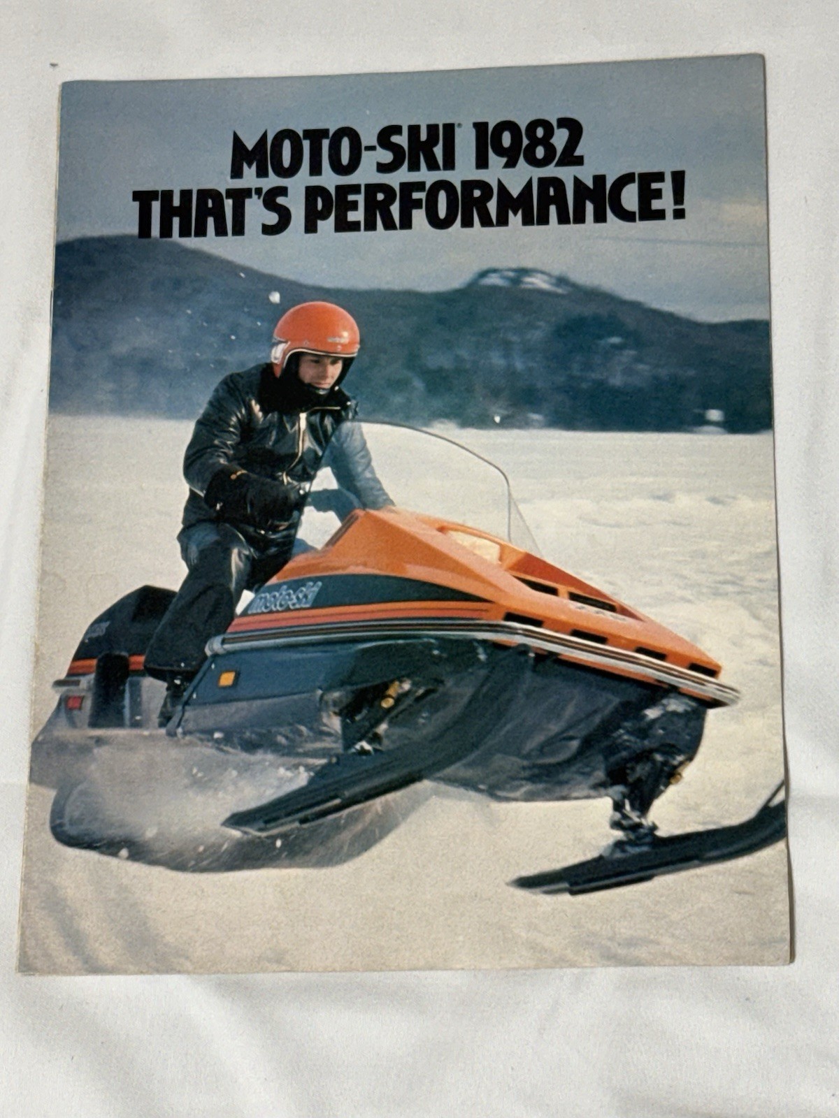 Vintage 1982 MOTO-SKI Snowmobile Sales Brochure Dealership Salesman Pamphlet