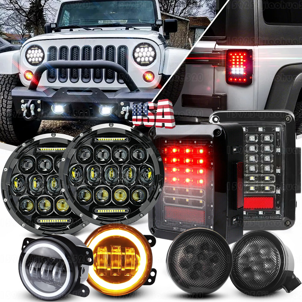 New 8pc for Jeep JK JKU 07-18 7\