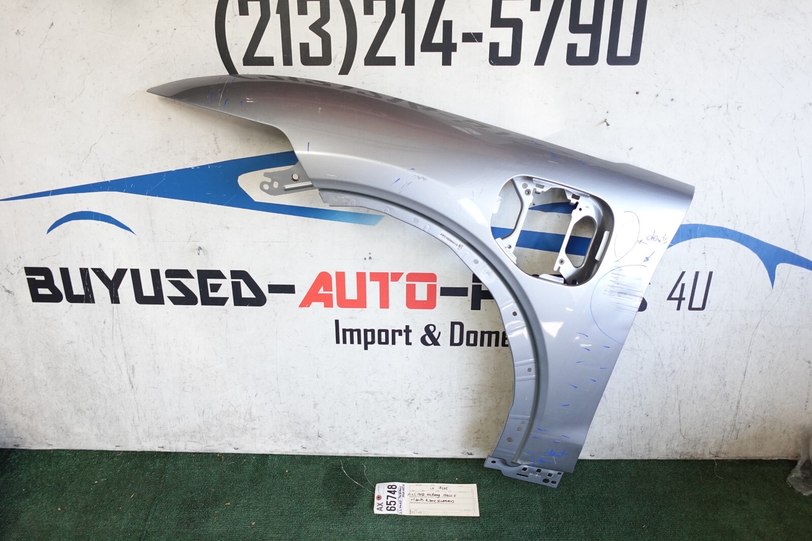 w/dents 2021 2022 2023 FORD MUSTANG MACH-E LEFT DRIVER FENDER OEM AX65748 w/dents 2021 2022 2023 FORD MUSTANG MACH-E LEFT DRIVER FENDER OEM AX65748