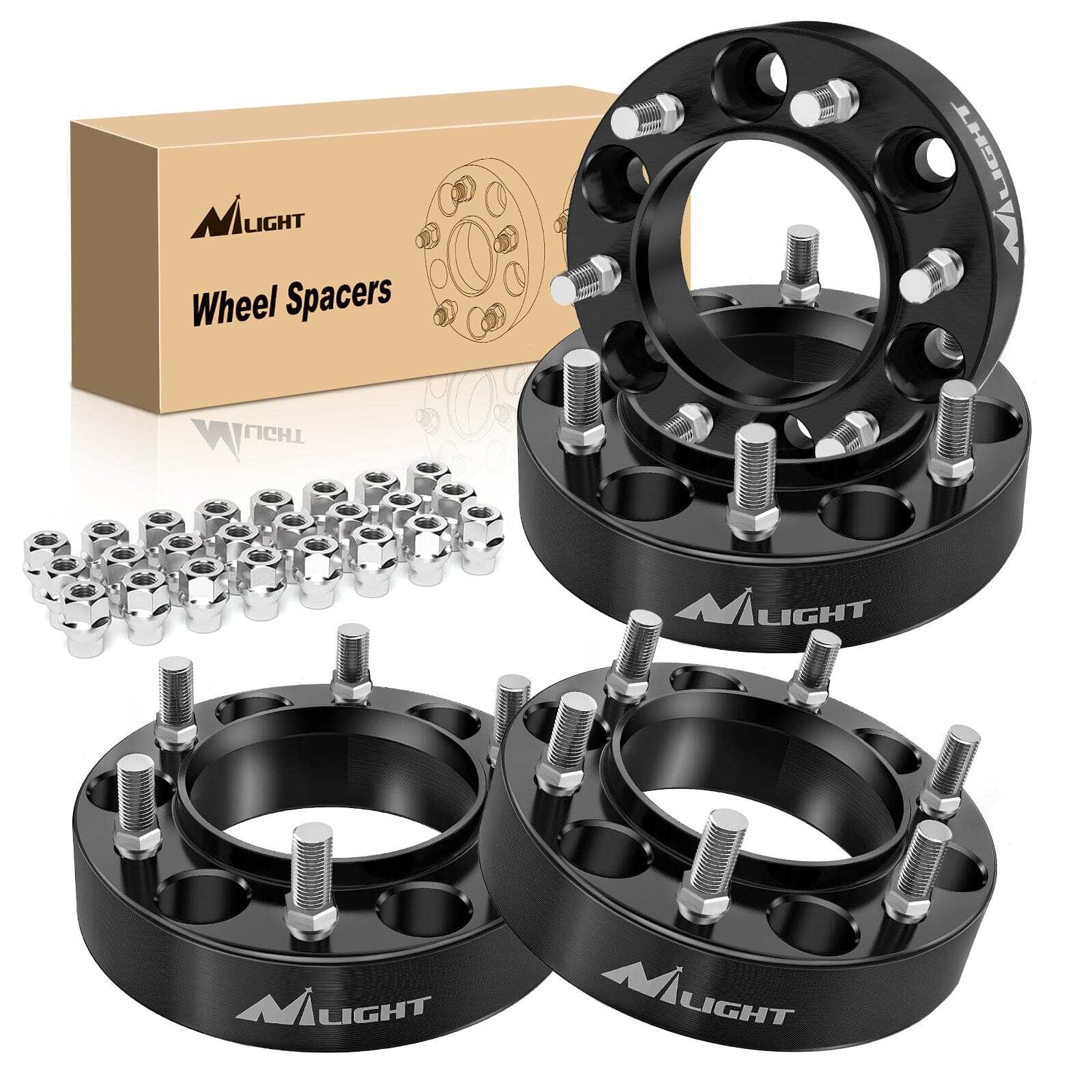 Nilight 1.5inch Wheel Spacers 4Pcs For 1995-2023 Toyota Tacoma 1989-2023 Tundra Nilight 1.5inch Wheel Spacers 4Pcs For 1995-2023 Toyota Tacoma 1989-2023 Tundra