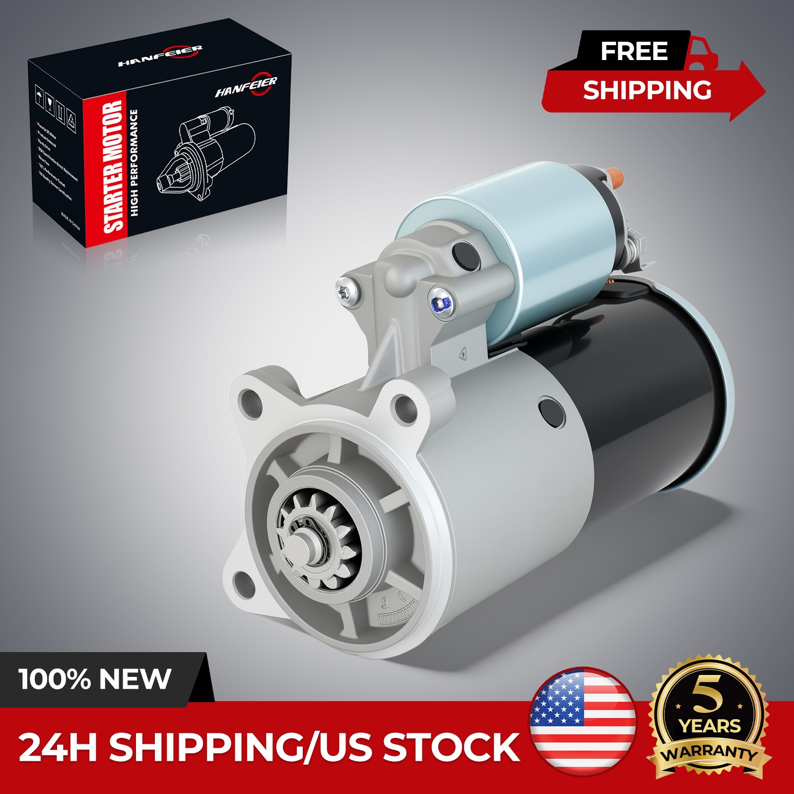 Starter for Ford F150 4.6 5.4 1999-2010 F250 1999-2009 6646 SFD0024 6C3T-11000BA