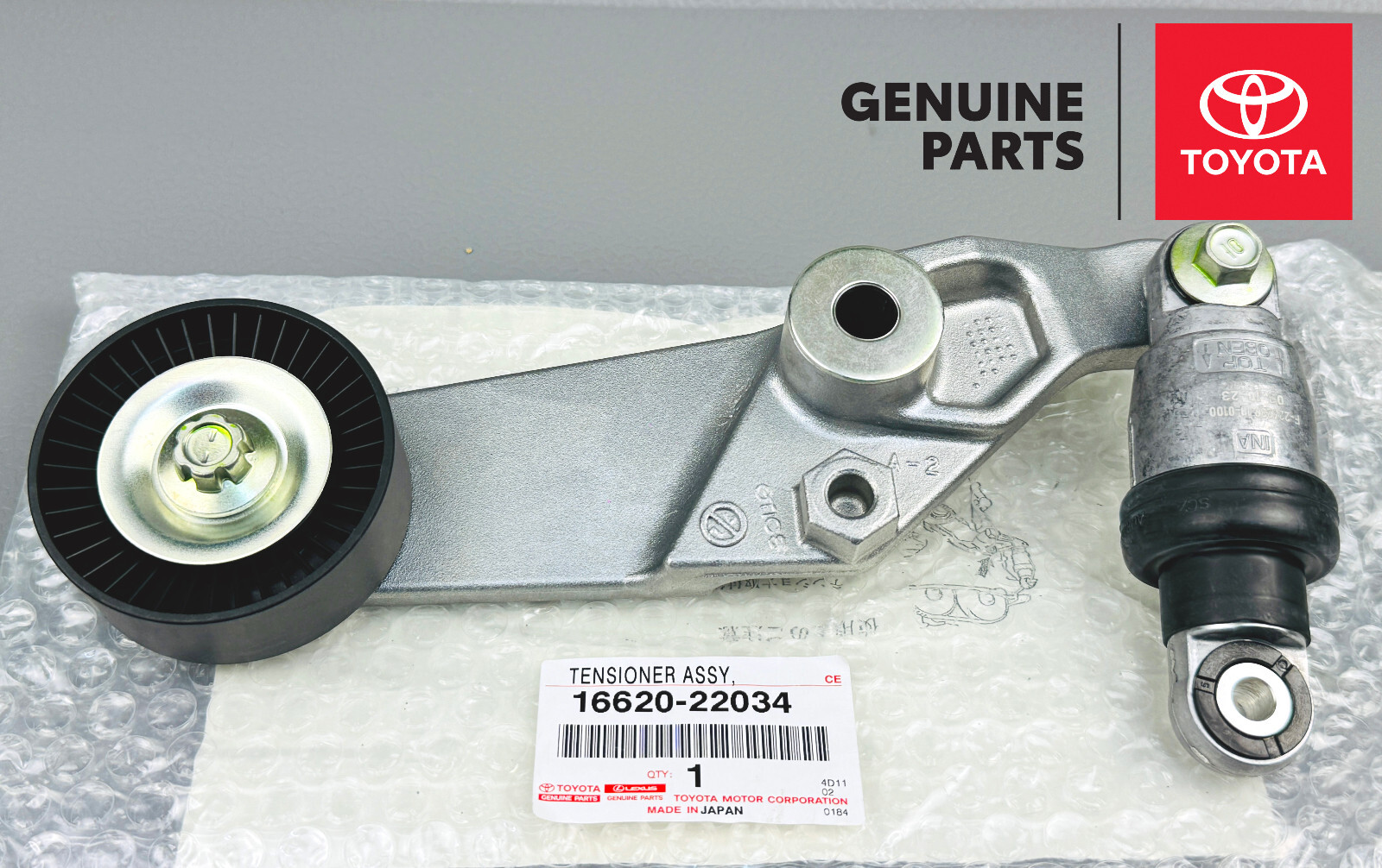 16620-22034 GENUINE TOYOTA CELICA COROLLA MATRIX Tensioner Assembly, V-Ri NEW OE