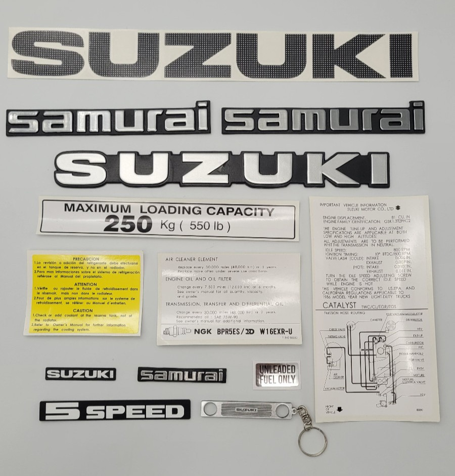 sticker set fits suzuki samurai