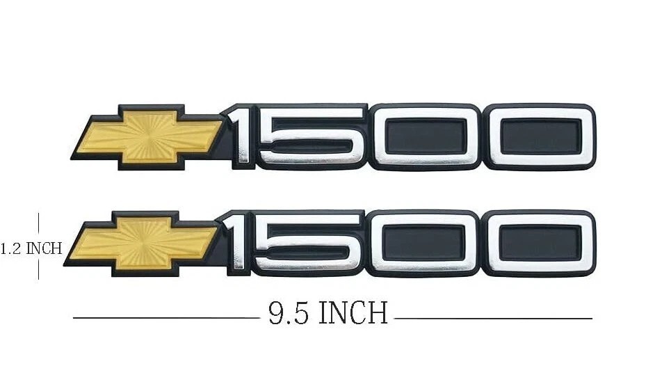 2pcs Fits For 88-98 1500 Truck Fender Emblem 15114051 (Yellow) 2pcs Fits For 88-98 1500 Truck Fender Emblem 15114051 (Yellow)