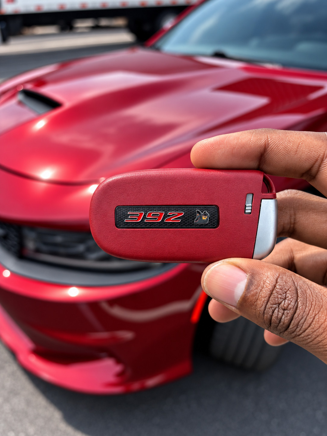 RED SRT 392 KEY FOB SHELL Dodge Charger Challenger Jeep Chrysler 300