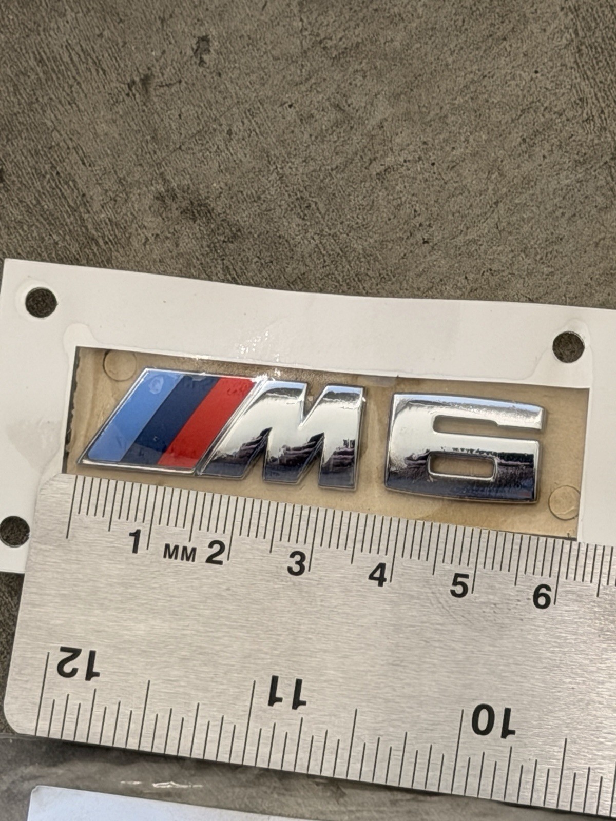 BMW M6 Emblem Open Package Genuine OEM Part Number 51138054466 Fast Shipping