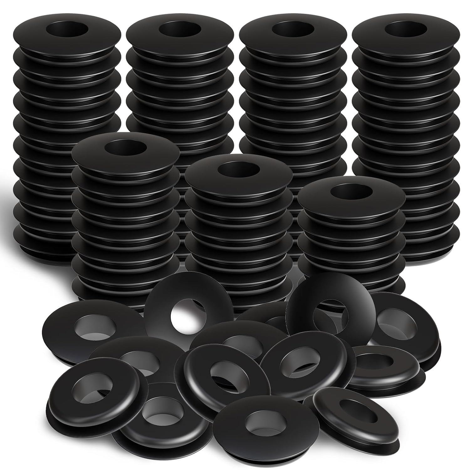 100pcs Glad Hand Seals Black Truck Rubber 1 inch