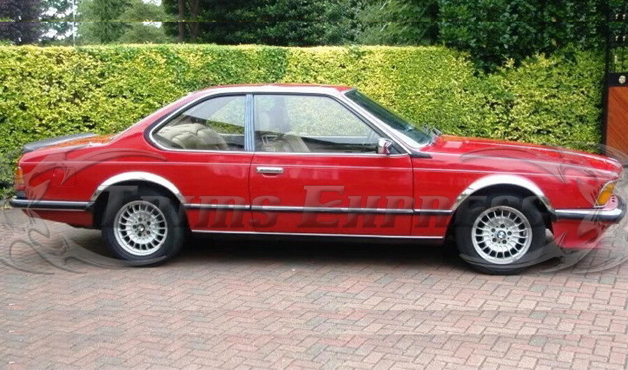 for:1983-1989 BMW 6 series E24 633CSi,635CSi Stainless Fender Wheel Trim 4Pc 2\