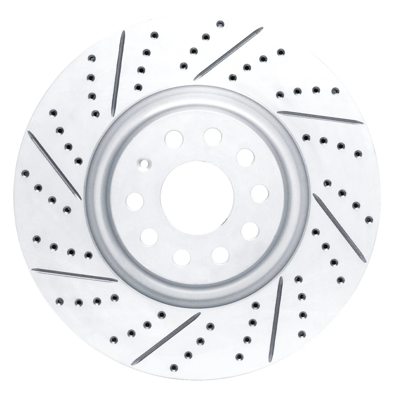 For Volkswagen Jetta 19-26 DFC Drilled & Slotted Front Driver Side Brake Rotor