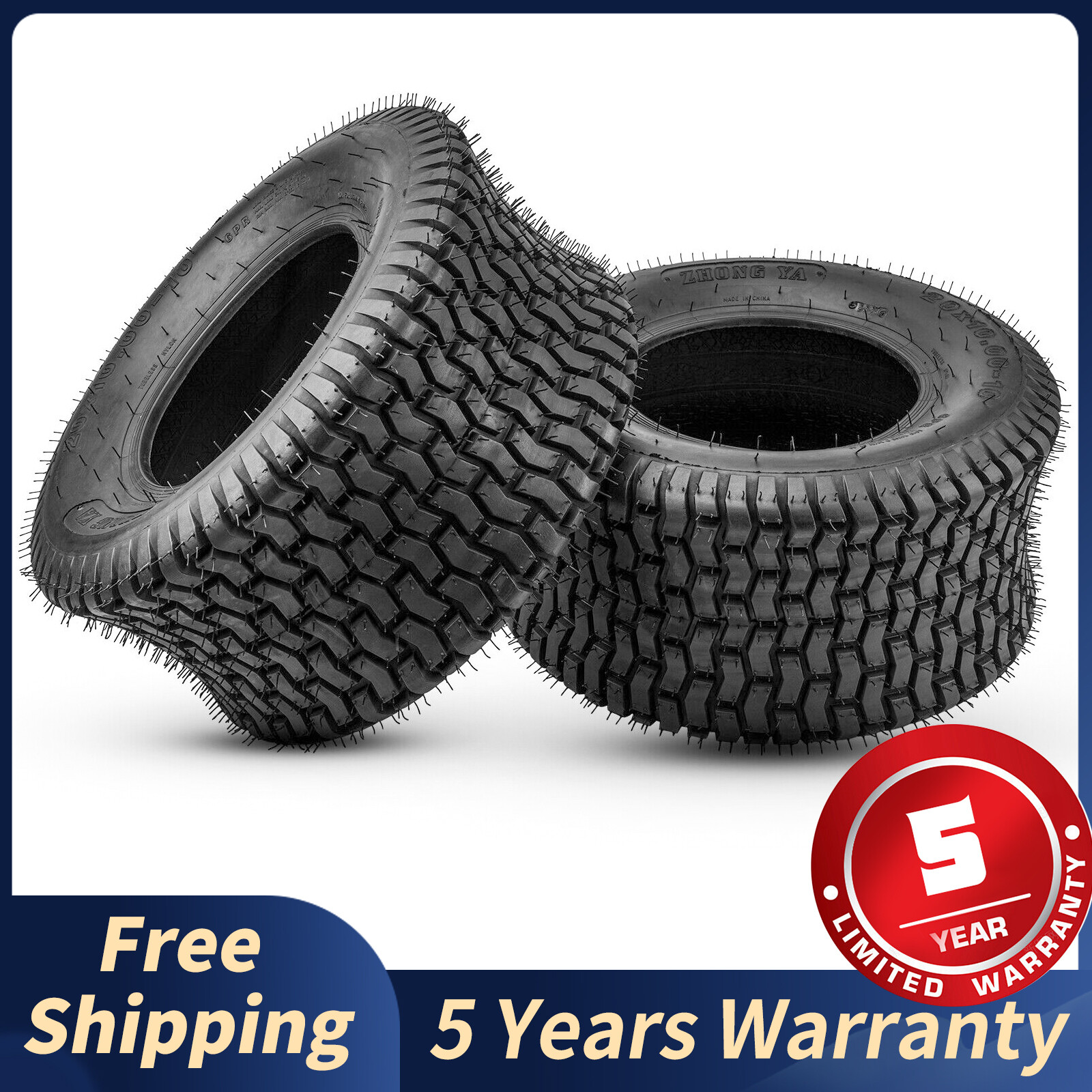 2PC 20x10-10 ATV Tires 20x10x10 Tire 6PR 20 10 10 Z-102 UTV Go Kart