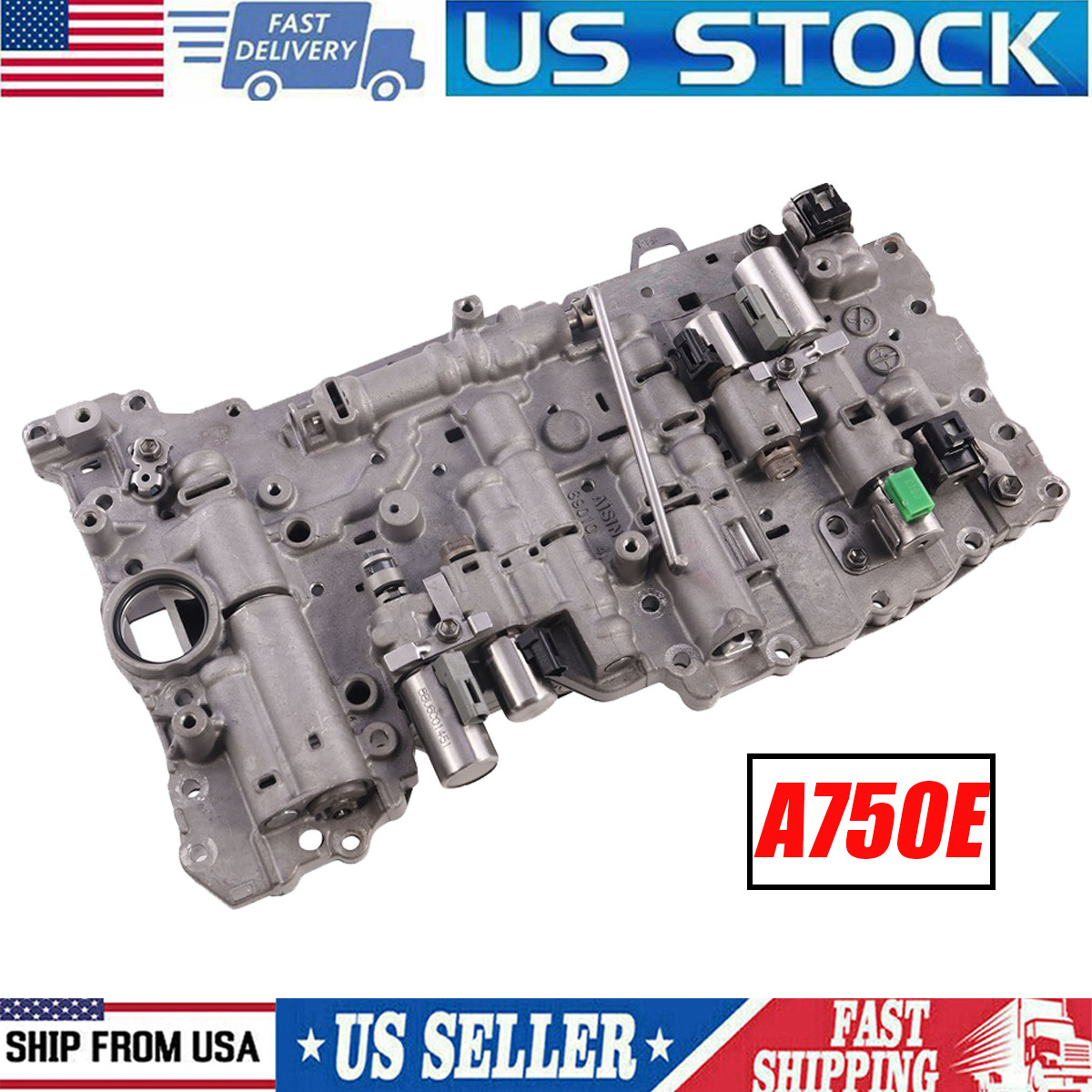 A750E A750F Transmission Valve Body W/ 7 Solenoids For Toyota Tundra Lexus 8850