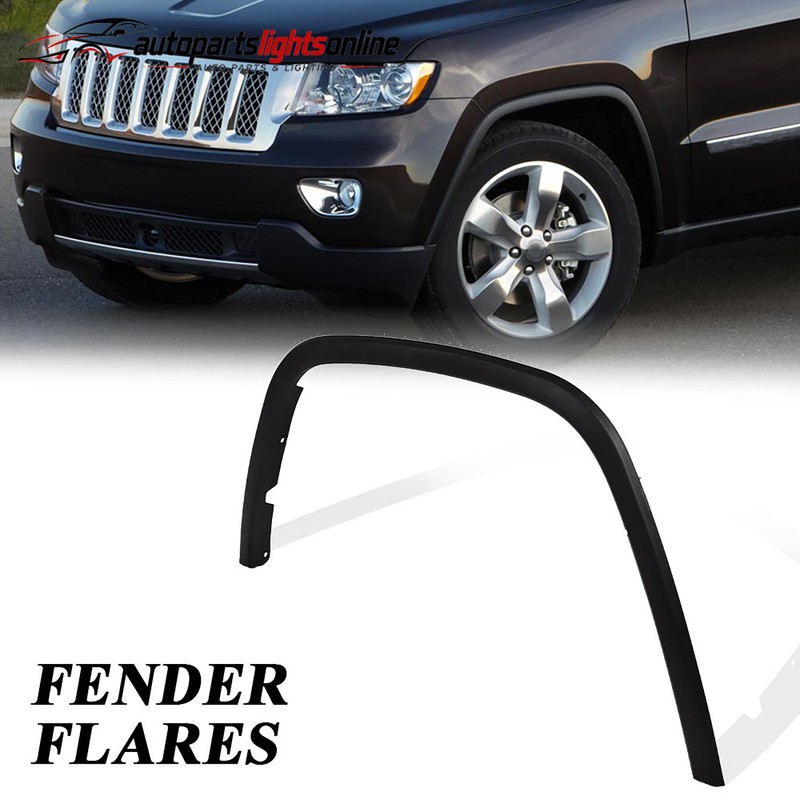 1XFront Left Driver Side Plastic Fender Flare For Jeep Grand Cherokee 2011-2016