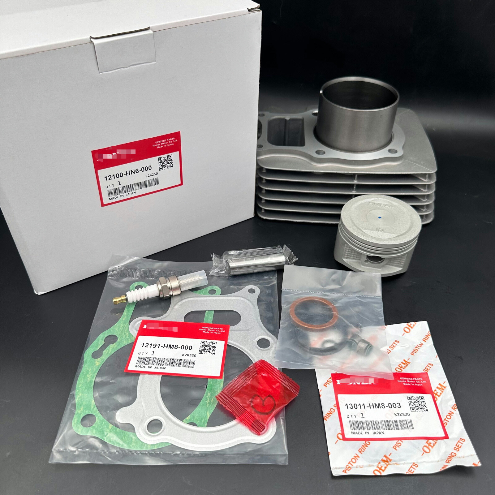 FOR 02-19 HONDA TRX250 RECON TOP END REBUILD KIT CYLINDER PISTON AND GASKET SET