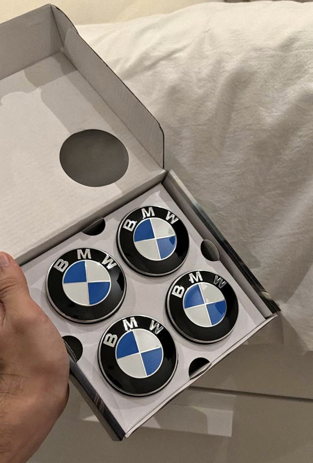 BMW Alloy Wheel Self Leveling Floating Centre Caps 68mm Hub Cab Set