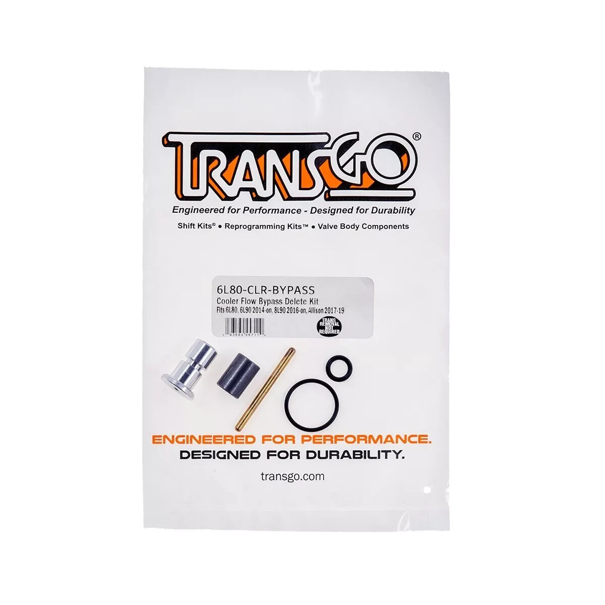 TransGo Cooler Flow Bypass Kit 6L80 6L90 8L90 10L90, 6L80-CLR-BYPASS