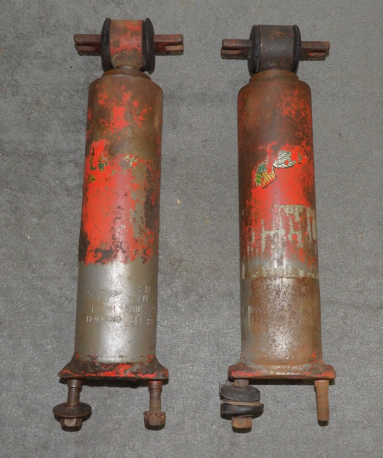 1964-1970 Ford Mustang Shelby VINTAGE KONI Special D FRONT SHOCKS Dated 9 10 69