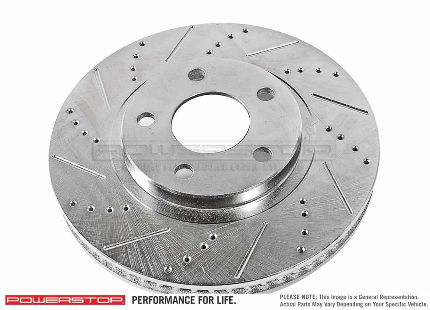 Power Stop Power Stop Extreme Performance Drilled And Slotted Brake Rotors