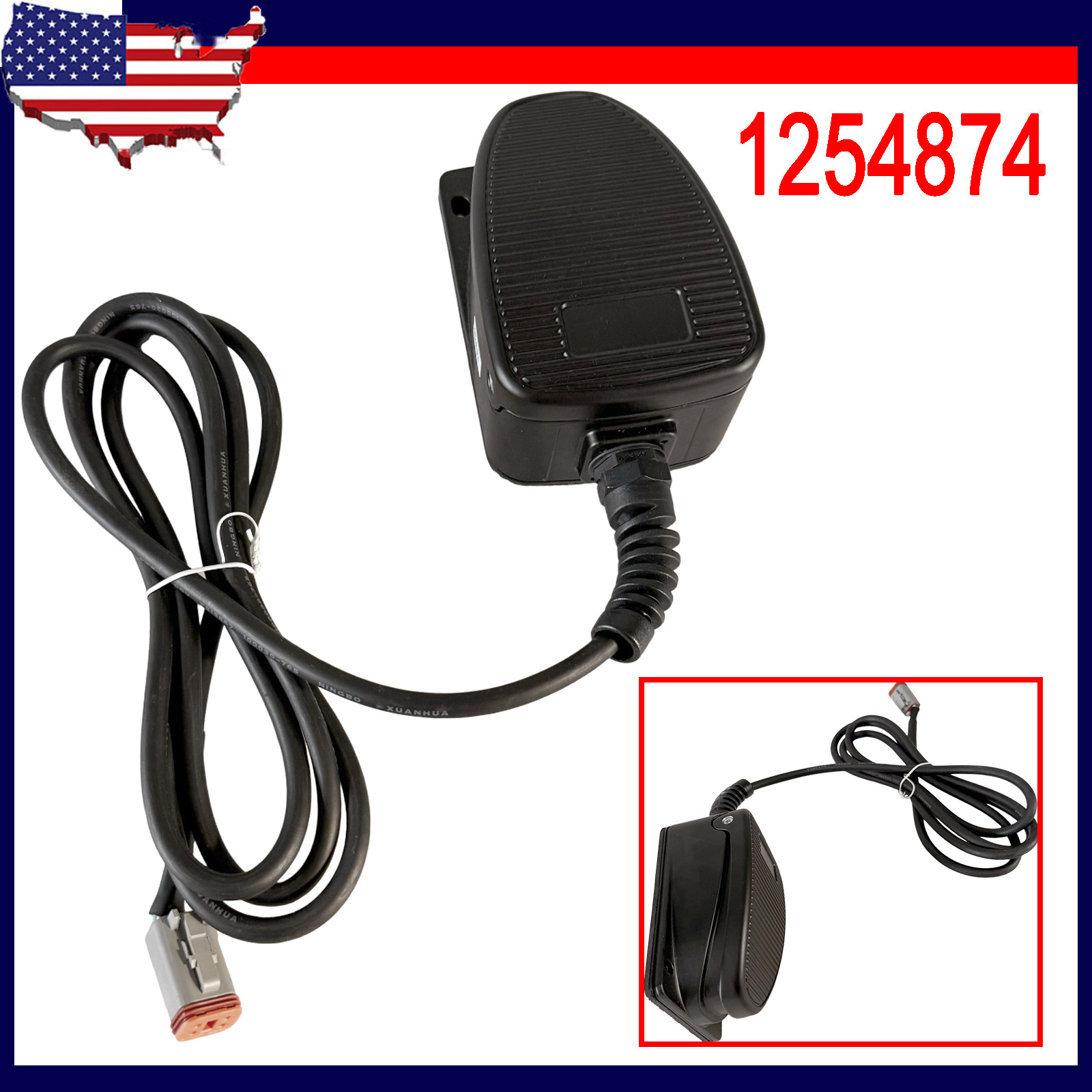 For Genie S-60 S-60X S-65 Z-45/25 Z-62/40 1254874 1254874GT Foot Switch Assy