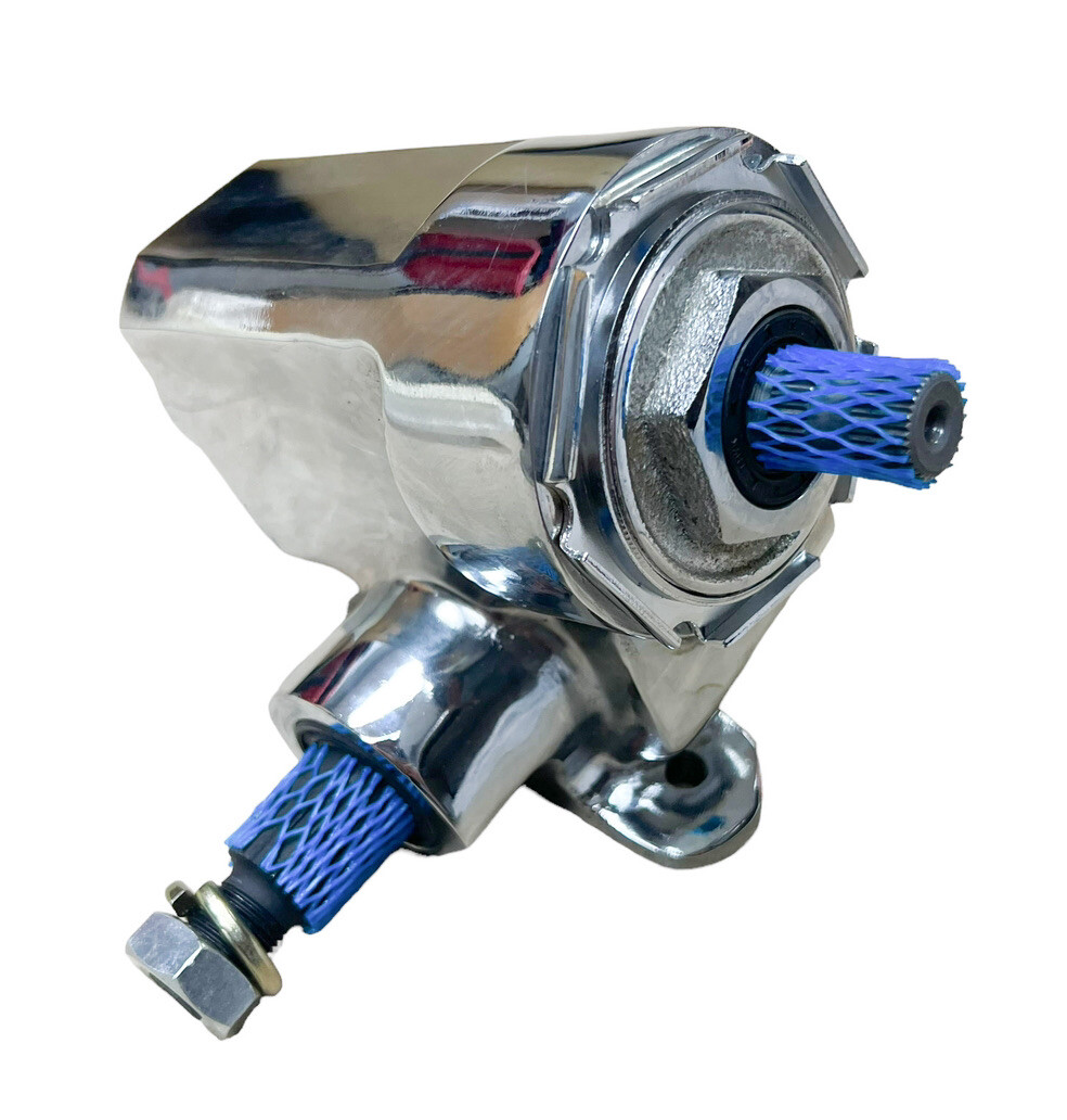 Chrome Universal Reverse Chevy Corvair Steering Box For Hot Rods