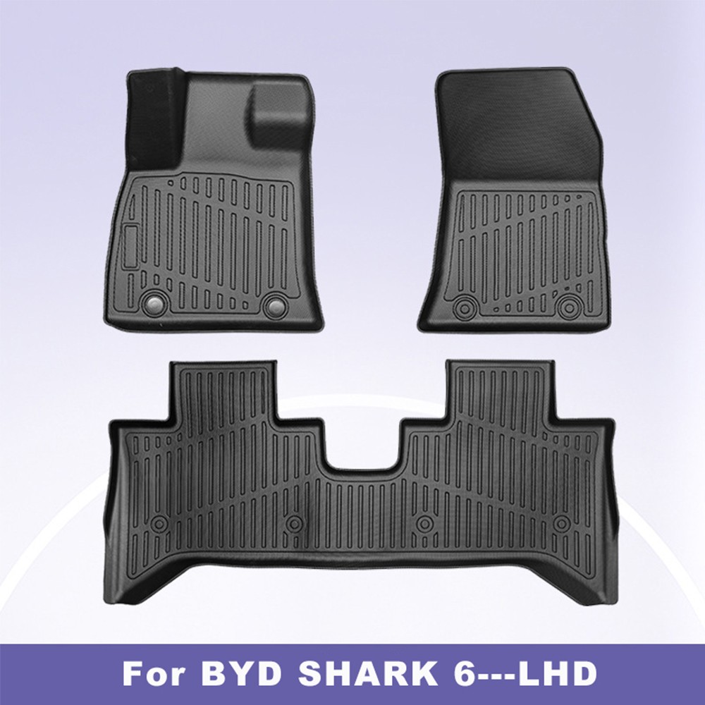 3D Car Mats for BYD Shark 6 2024-Onwards LHD All-Weather Heavy Duty Floor Liners 3D Car Mats for BYD Shark 6 2024-Onwards LHD All-Weather Heavy Duty Floor Liners