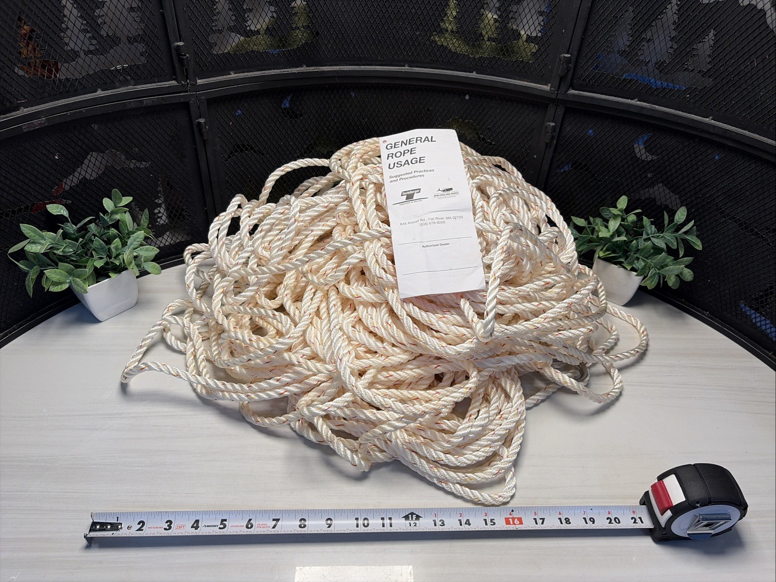 NEW- England Ropes Premium Nylon 3-Strand Bulk Rope 5/16 NEW- England Ropes Premium Nylon 3-Strand Bulk Rope 5/16