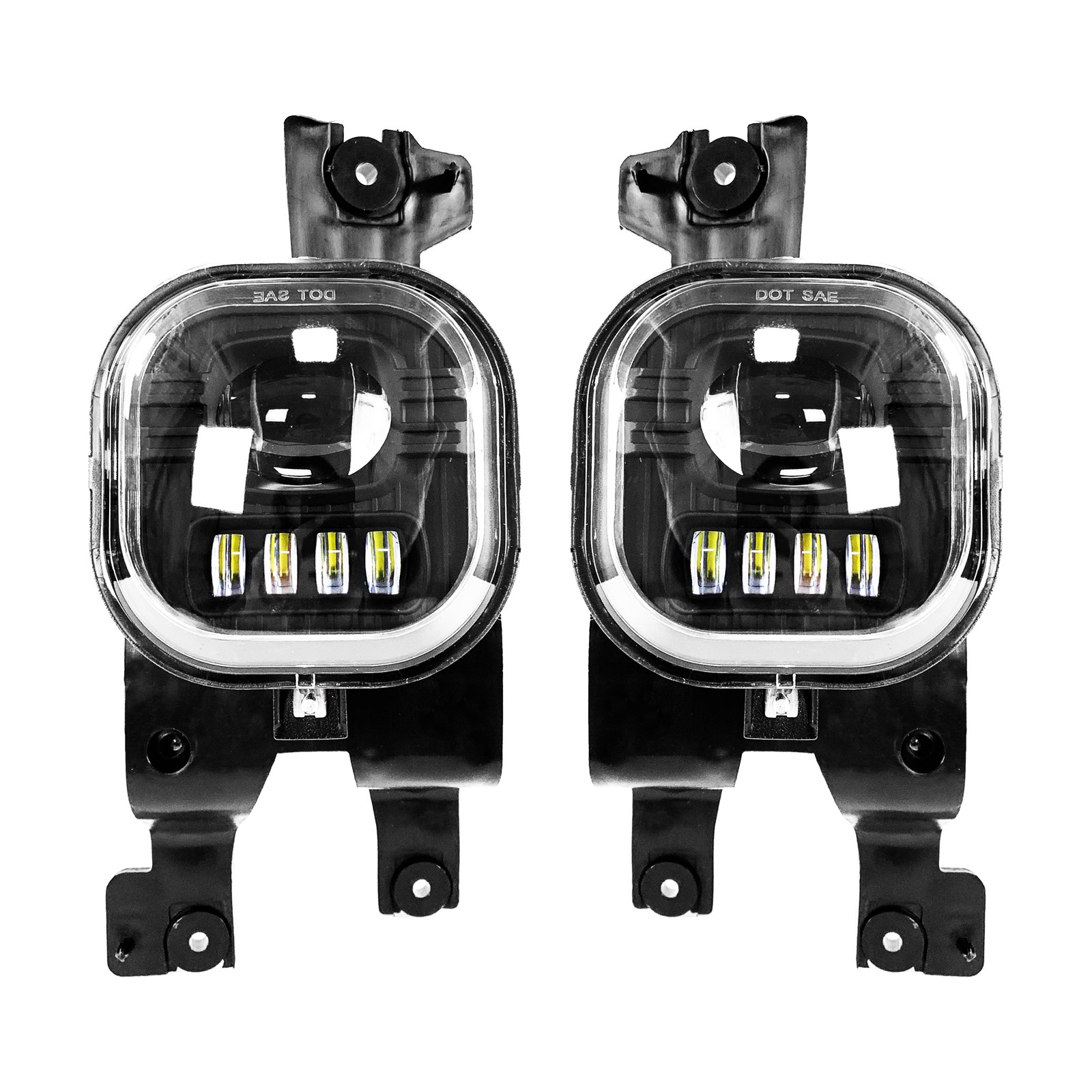 For Ford 2008-2010 F-250 F-350 F-450 F-550 Super Duty Bumper LED Fog Lights DRL