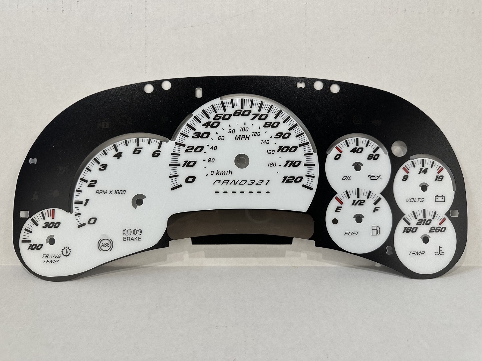 06/07 Silverado SS Gauge Face Overlay GM Clusters Gas LED Edition