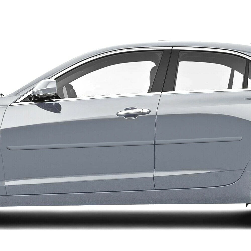 For: Cadillac ATS 4DR 2013-2019 Painted Body Side Moldings #FE-ATS