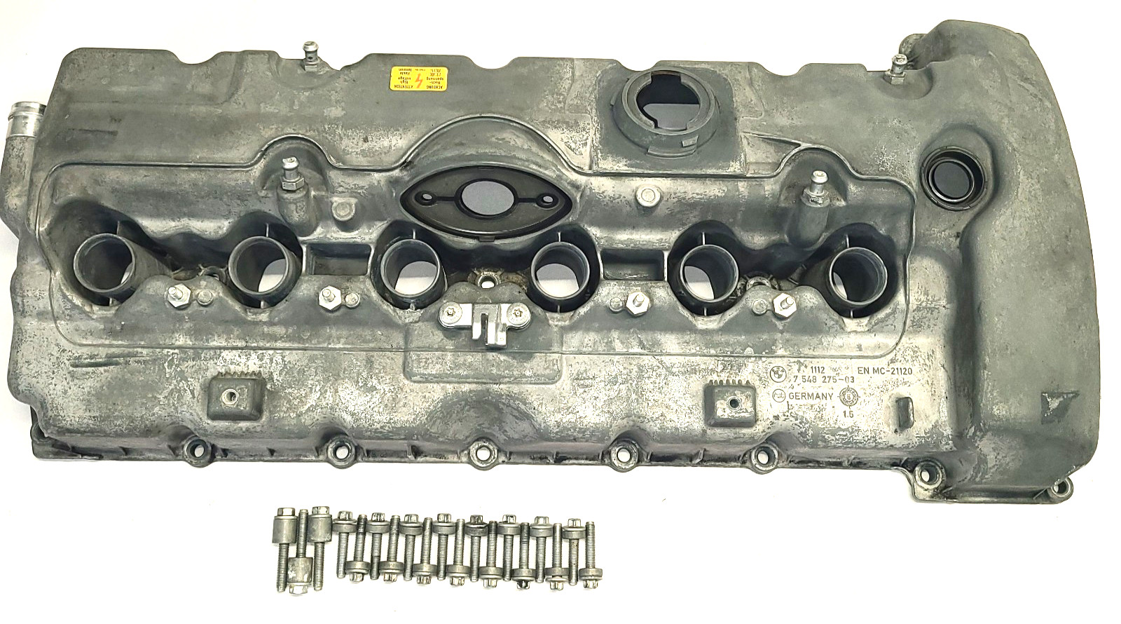 06-15 BMW N52B30 VALVE COVER - 11127548274 - OEM USED - 06-15 BMW N52B30 VALVE COVER - 11127548274 - OEM USED -