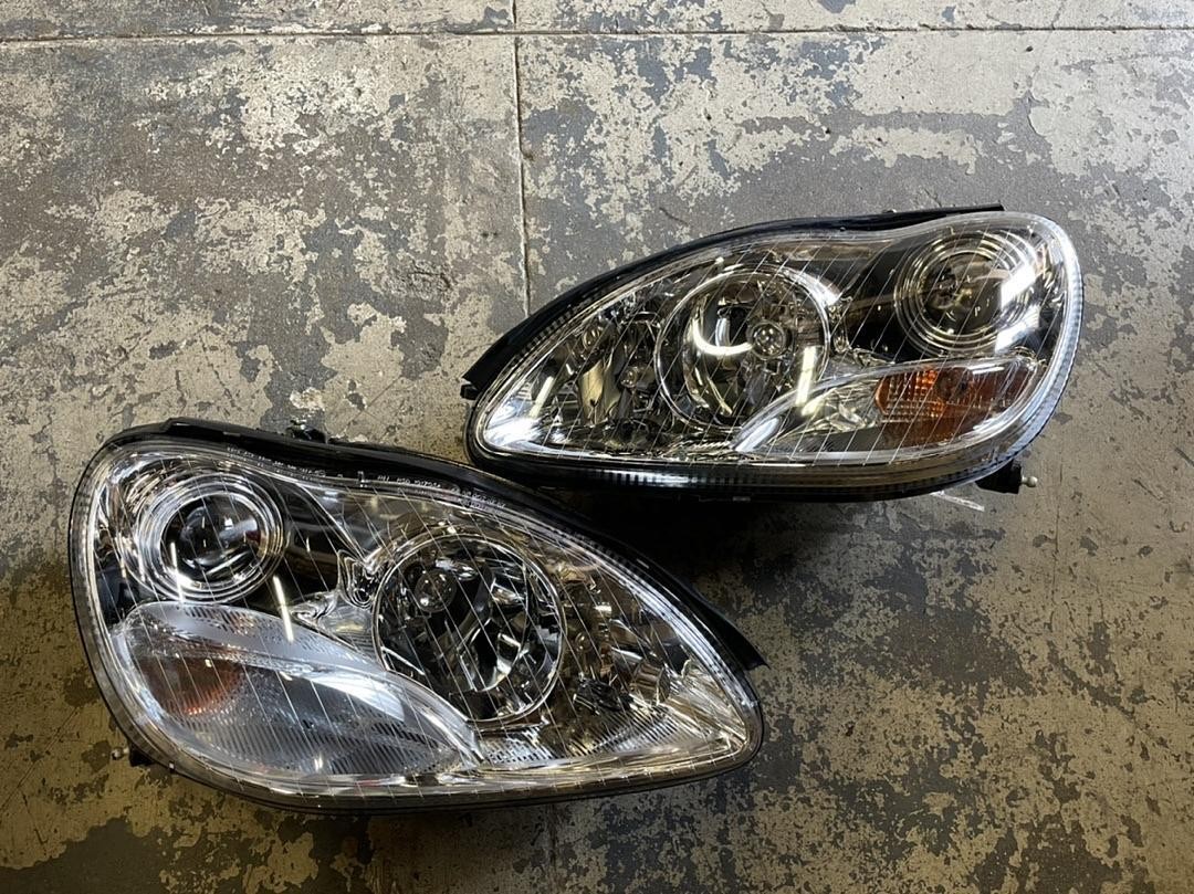 00-06 MERCEDES BENZ S430 S500 S600 CHROME CLEAR PROJECTOR HEADLIGHTS