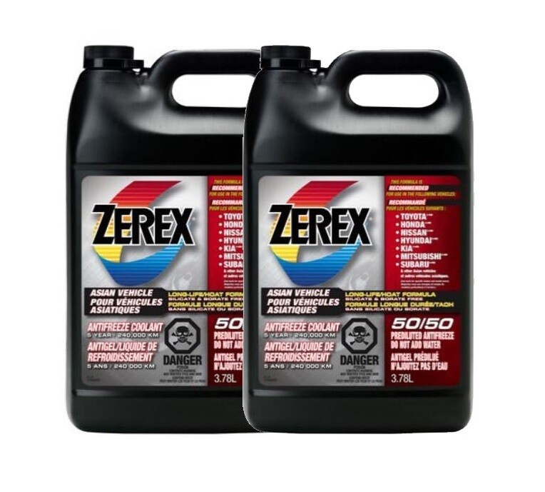 2 Gallons Pink Engine Coolant Antifreeze Fluid ZEREX For Lexus Toyota Infiniti