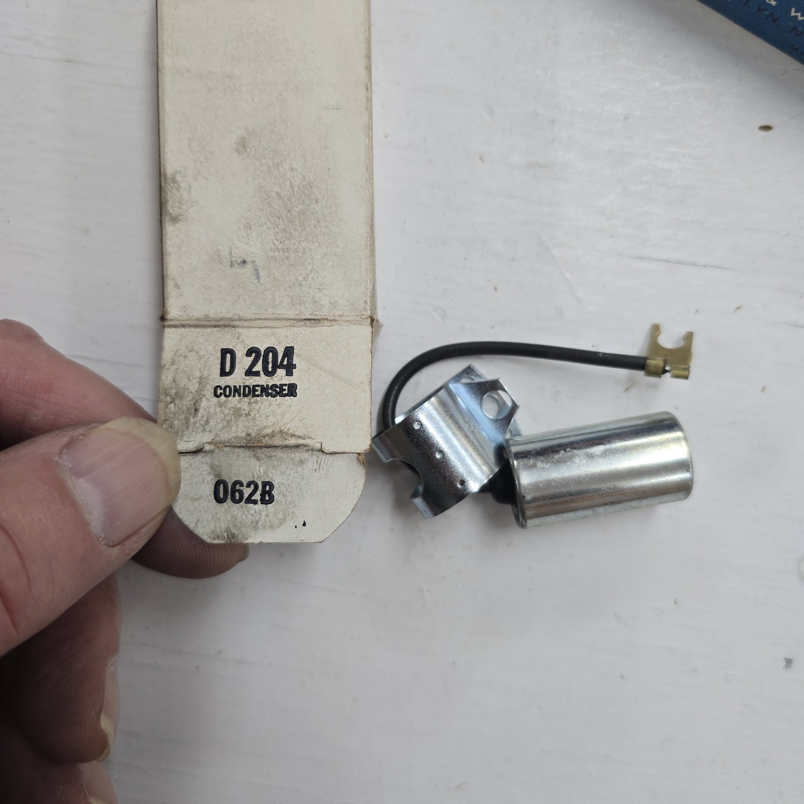 NOS Vintage Delco Remy D-204 Ignition Condenser 1950s-70s GM Chevy Buick Olds
