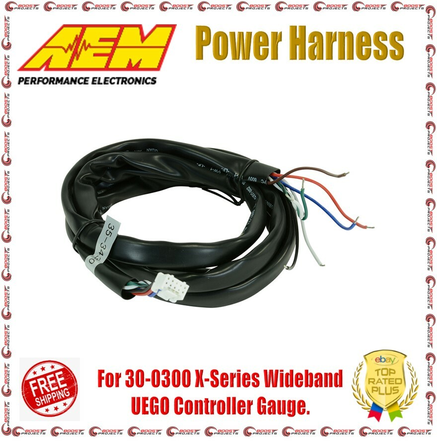 AEM Power Harness For 30-0300 X-Series Wideband UEGO Controller Gauge AEM Power Harness For 30-0300 X-Series Wideband UEGO Controller Gauge