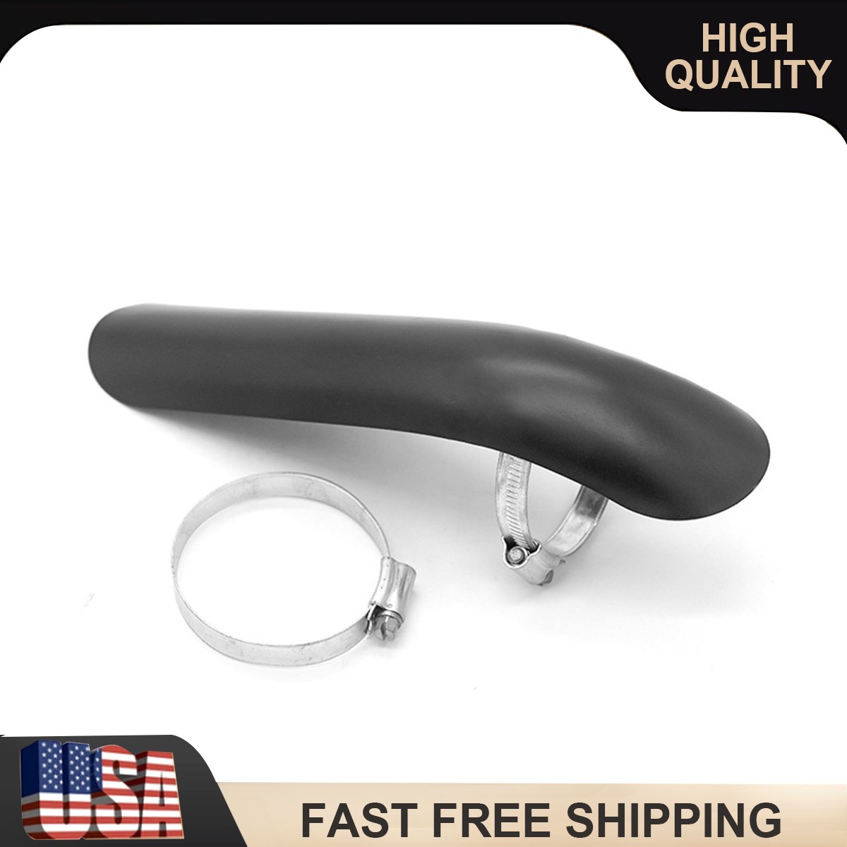 Motorcycle Black Exhaust Muffler Pipe Heat Shield Cover Heel Guard For Harley