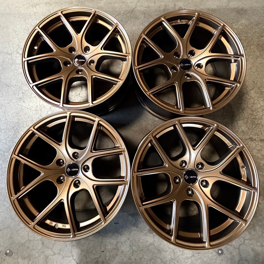 Used 17x8/17x9 Vors TR88 5x114.3 35/30 73.1 Bronze Wheels set-4