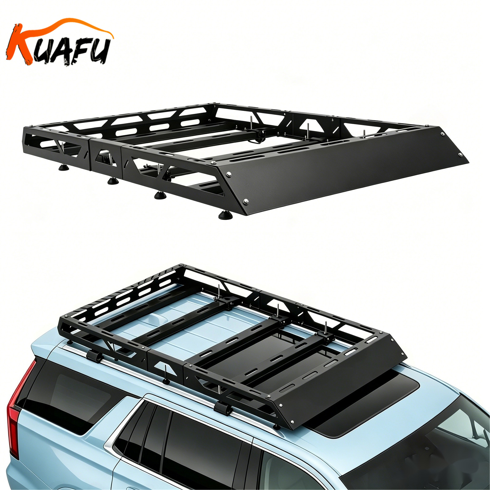 Upgraded 500LBS Roof Rack Cargo Carrier Basket Luggage Hold Basket 60\ Upgraded 500LBS Roof Rack Cargo Carrier Basket Luggage Hold Basket 60\
