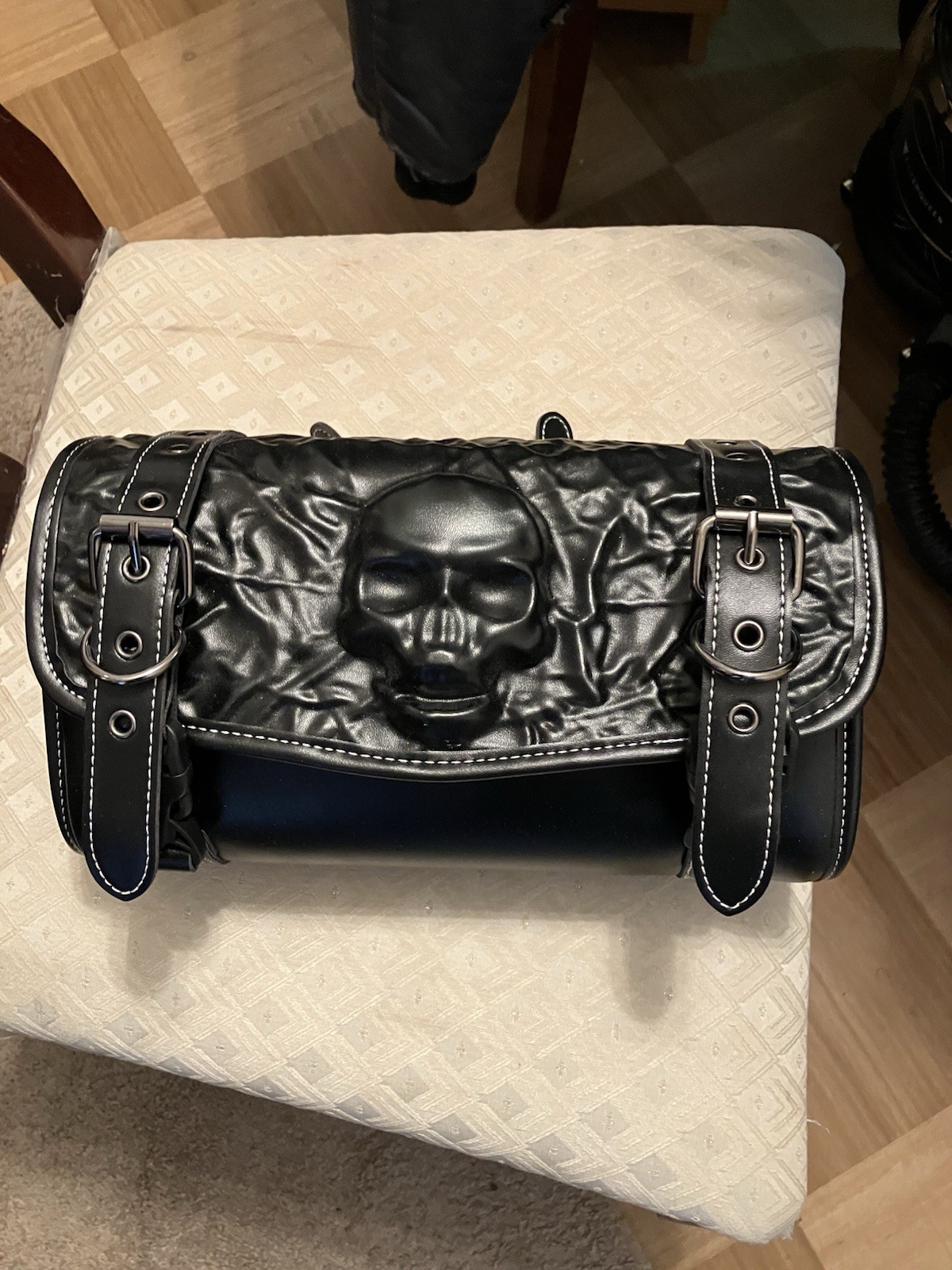 Motorcycle Tool Bag Brand New 3D SKULL Heavy Duty With Mounting Straps Motorcycle Tool Bag Brand New 3D SKULL Heavy Duty With Mounting Straps