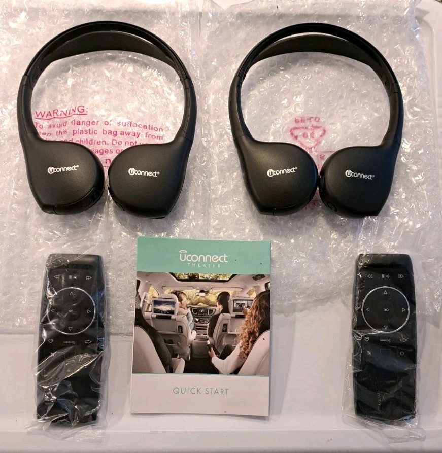 Brand New U Connect Headphones And Remotes Set Chrysler Pacifica Brand New U Connect Headphones And Remotes Set Chrysler Pacifica