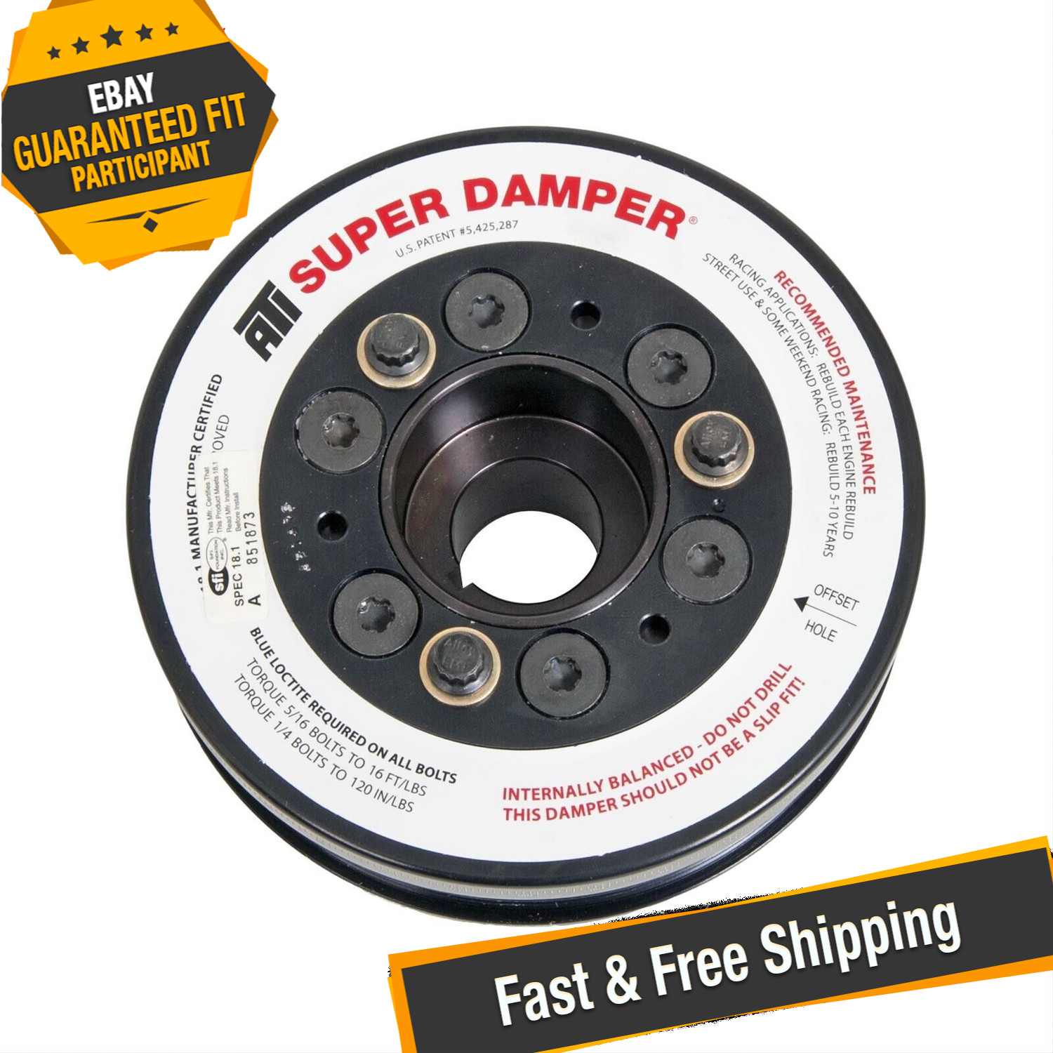 ATI 918253 Super Damper Sport Compact Harmonic Balancer