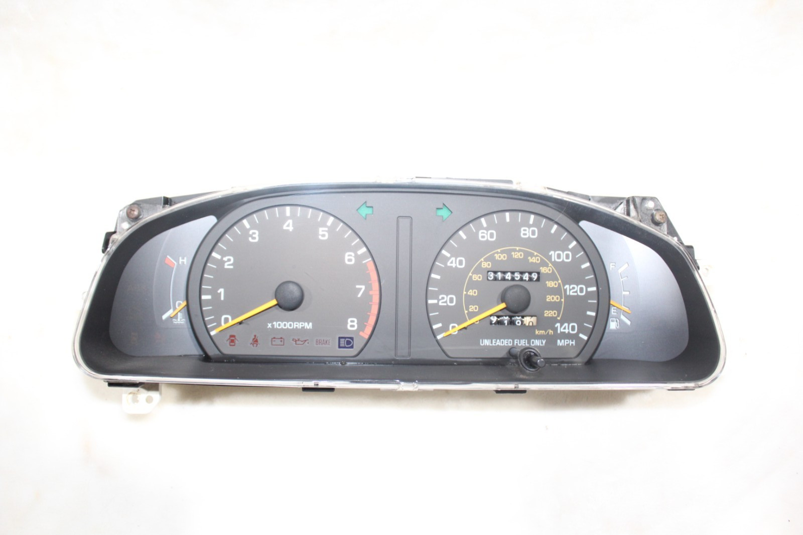 92-96 Toyota CAMRY INSTRUMENT CLUSTER Gauges SPEEDOMETER 314K MT 5 Speed CLEAN 92-96 Toyota CAMRY INSTRUMENT CLUSTER Gauges SPEEDOMETER 314K MT 5 Speed CLEAN