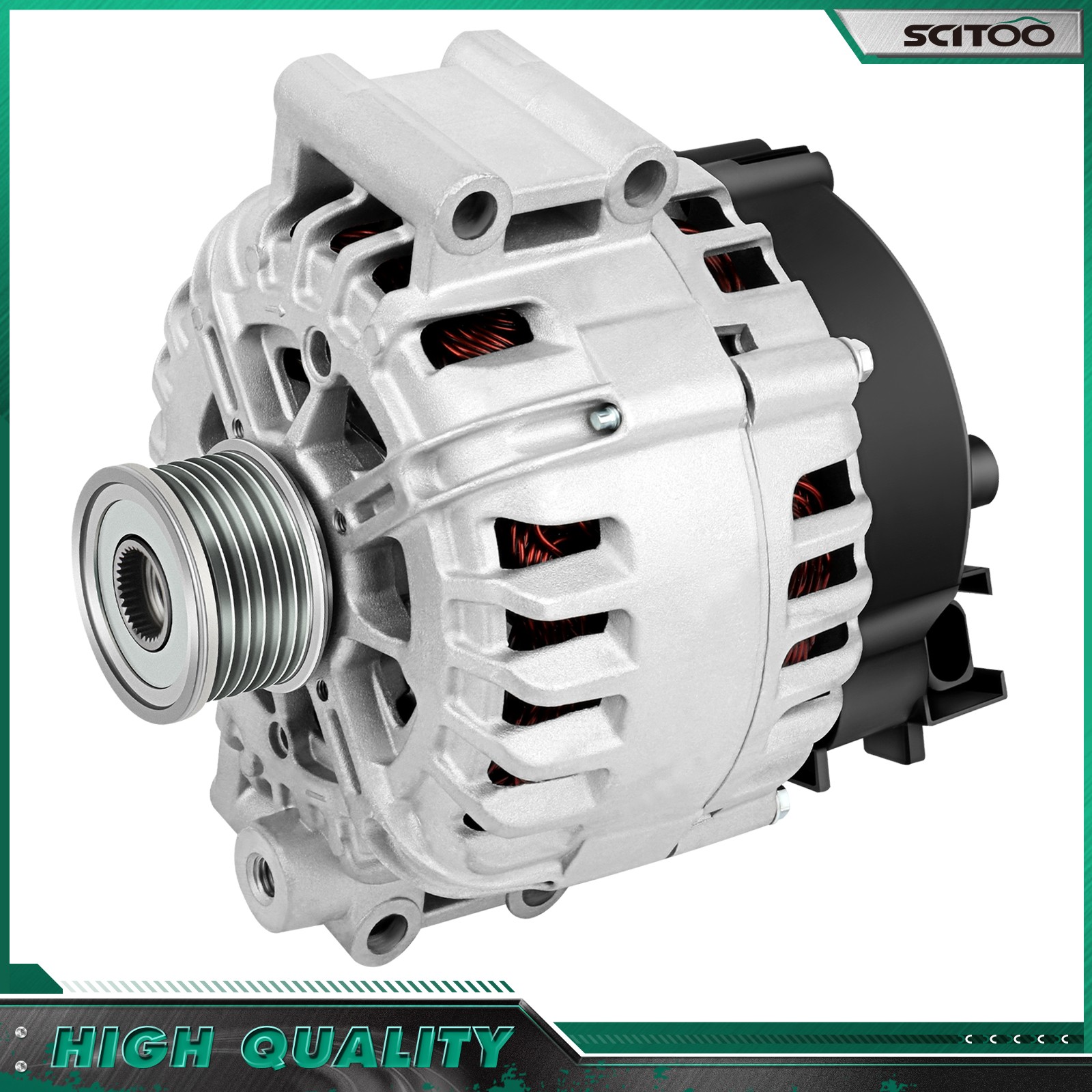 SCITOO 11260 Alternator for BMW 323I 325I 325XI 330I 525I 525XI 530I 530XI 2006